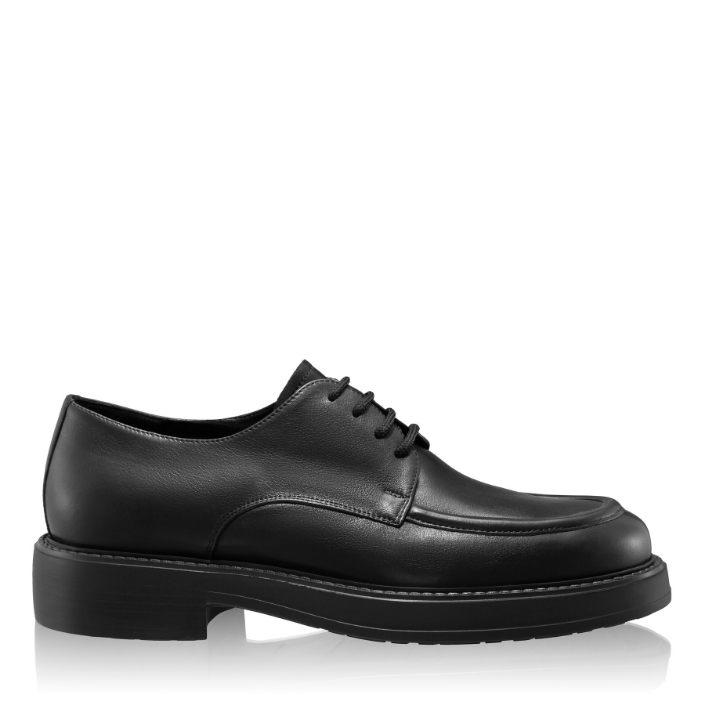Picture of Men Leather Casual Shoes 7665 Vitello Black