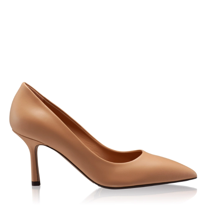 Picture of High-heel Pointed Toe Pumps 8026 Vitello Cappuccino