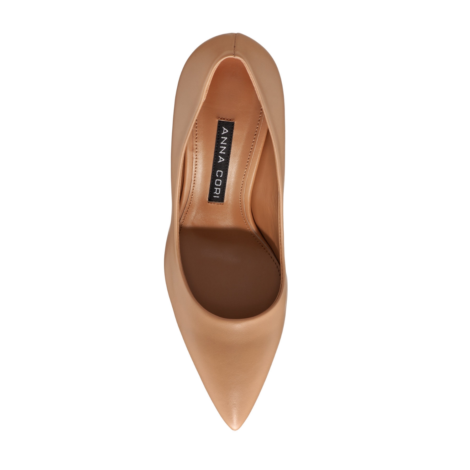 Picture of High-heel Pointed Toe Pumps 8026 Vitello Cappuccino