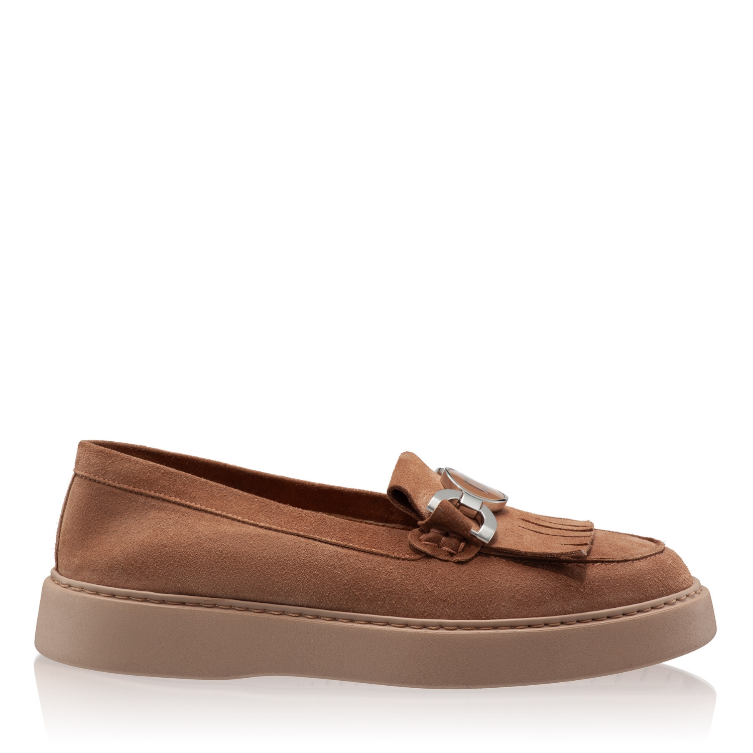 Picture of Women Casual Genuine Leather Loafers  8137 Crosta Brown