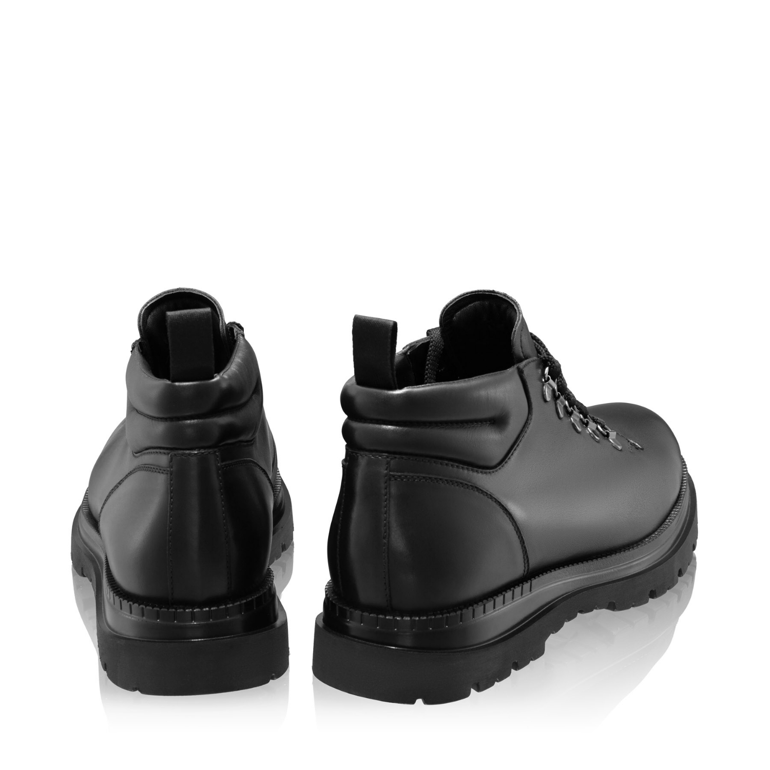 Picture of Men Leather Boots 7748 Vitello Black