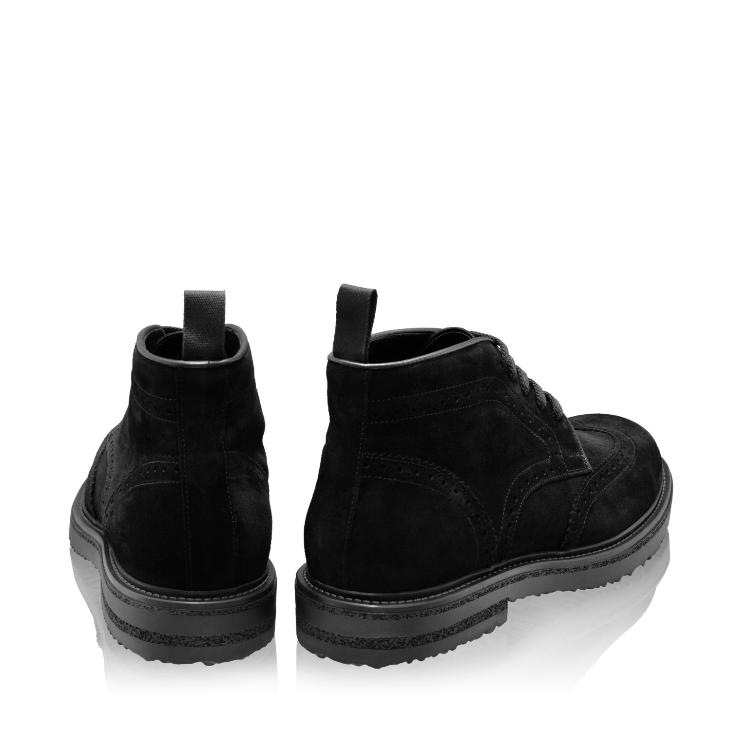 Picture of Men Suede Leather Boots 7742 Crosta Black