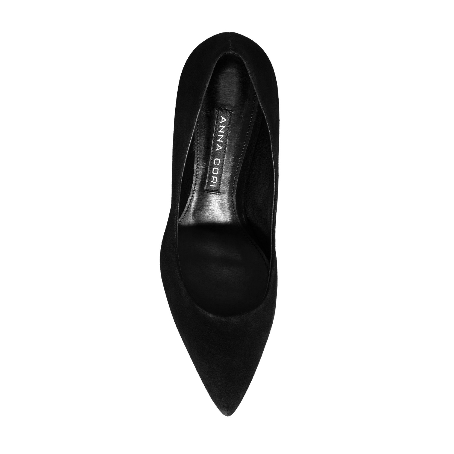 Picture of Kitten-heel Leather Pumps 8087 Camoscio Black