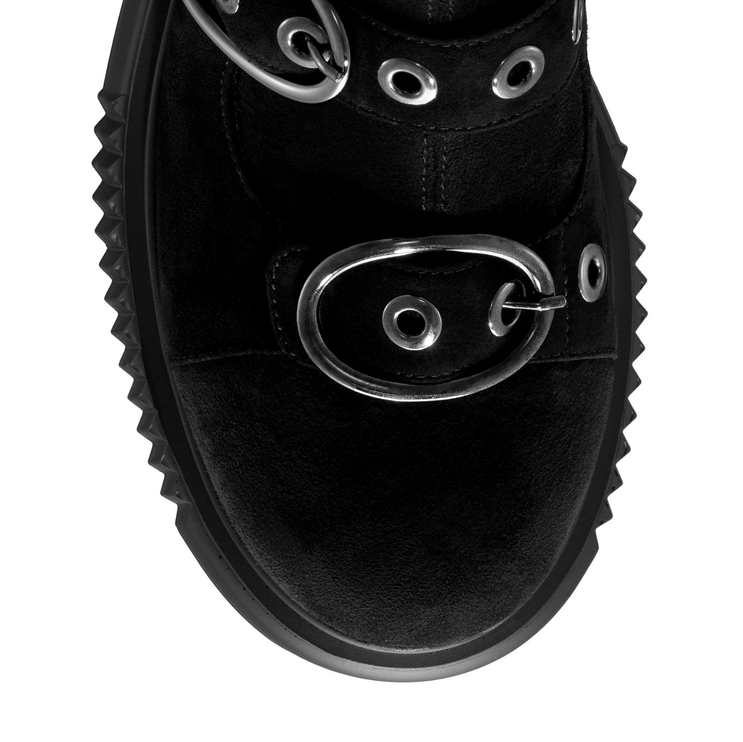 Imagine Ghete Dama 8168 Camoscio+Stretch Negru