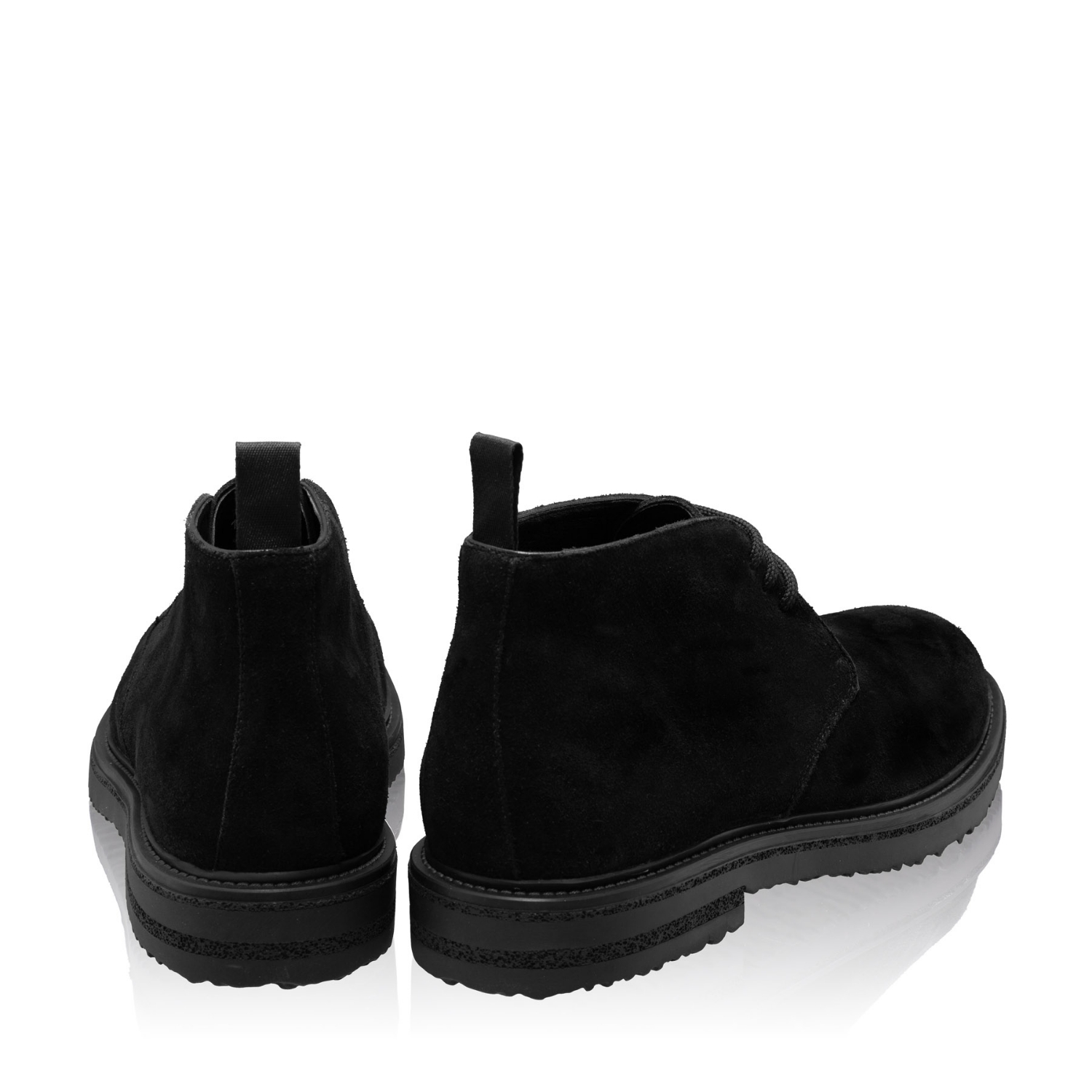 Picture of Men Suede Leather Boots 7741 Crosta Black