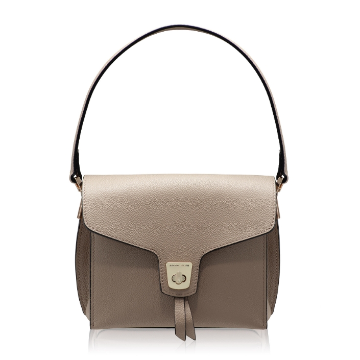 Picture of Women Leather Hand Bag FIENE BOTTALATO TAUPE