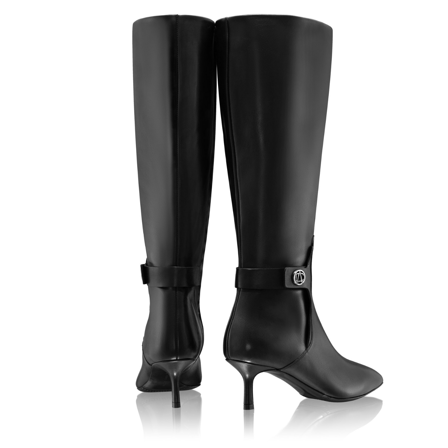 Picture of Women Leather Boots 8195 Vitello Black