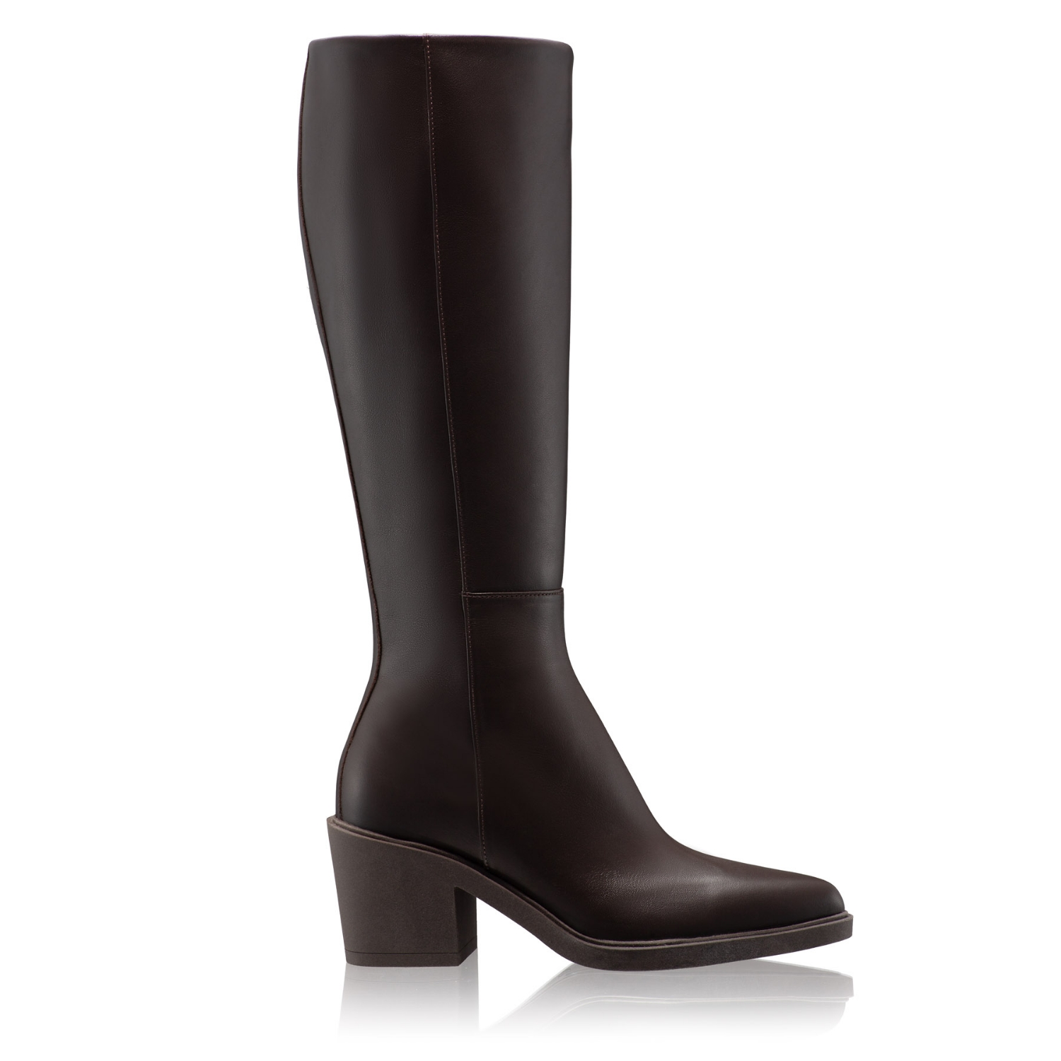 Picture of Women Leather Boots 7908 Vitello Brown