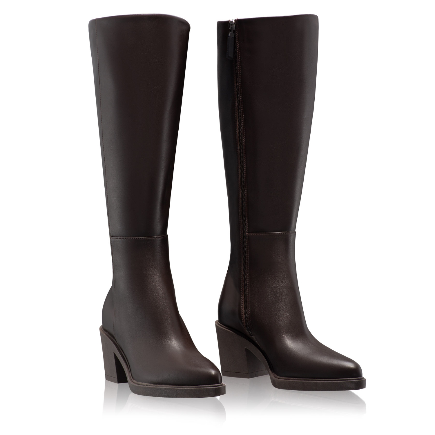 Picture of Women Leather Boots 7908 Vitello Brown