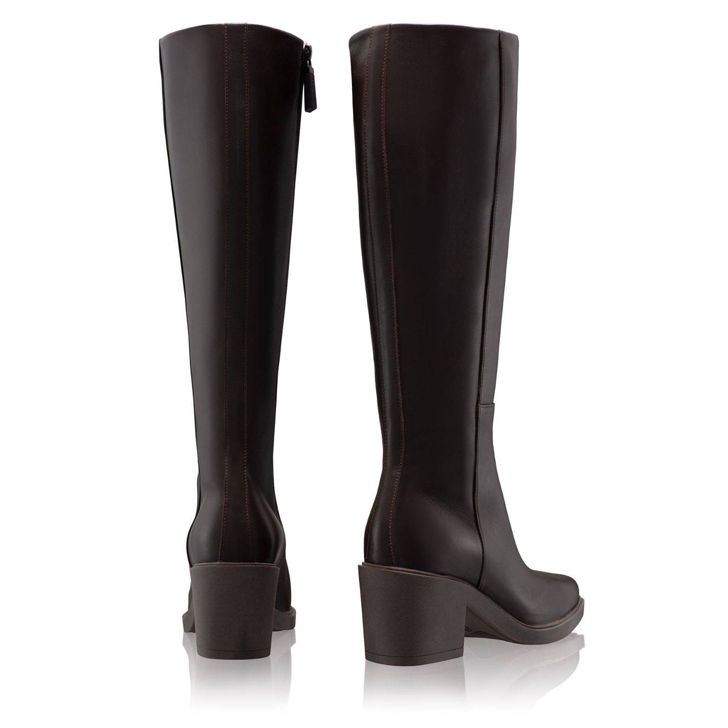 Picture of Women Leather Boots 7908 Vitello Brown