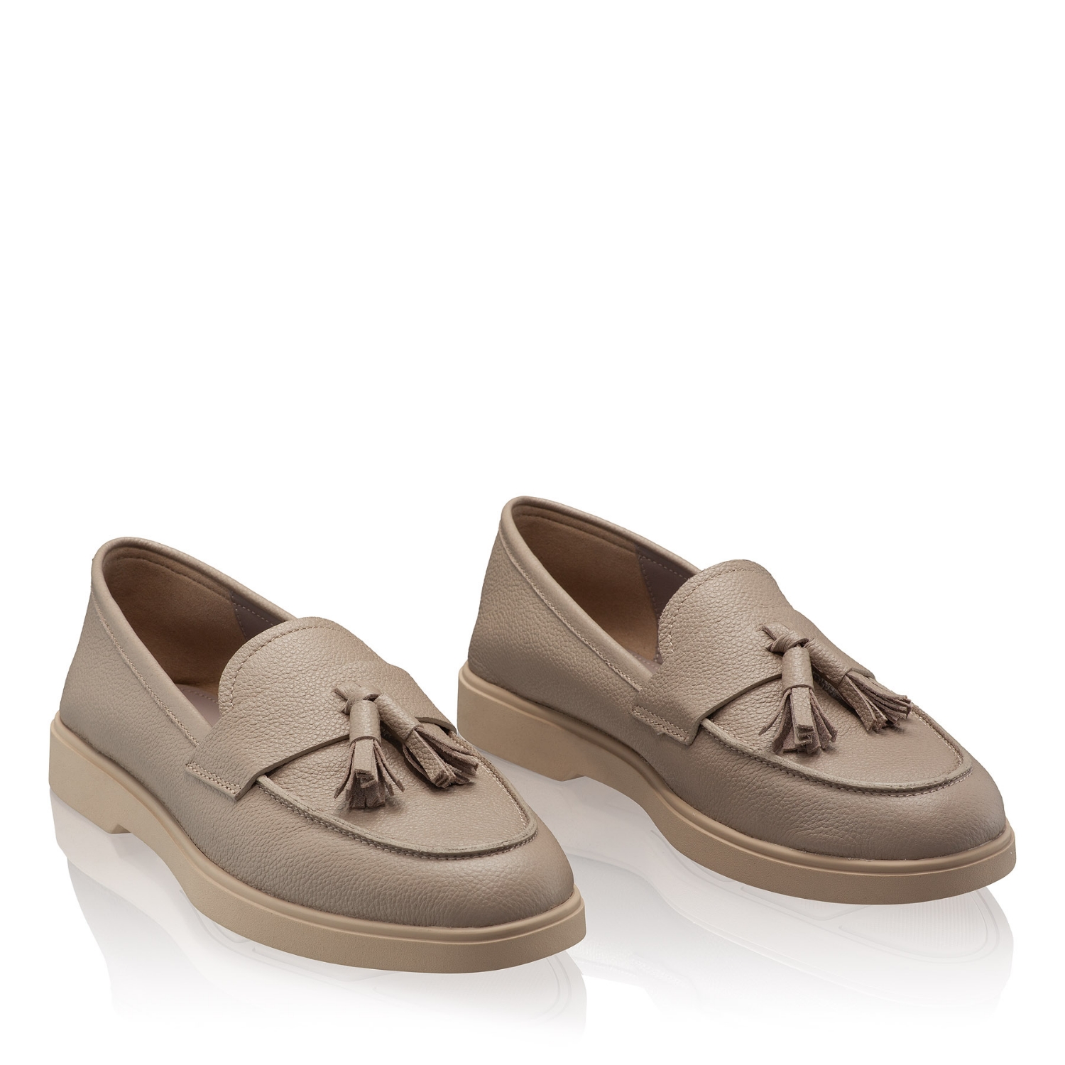 Picture of Women Casual Loafers  7517 Bottalato Taupe