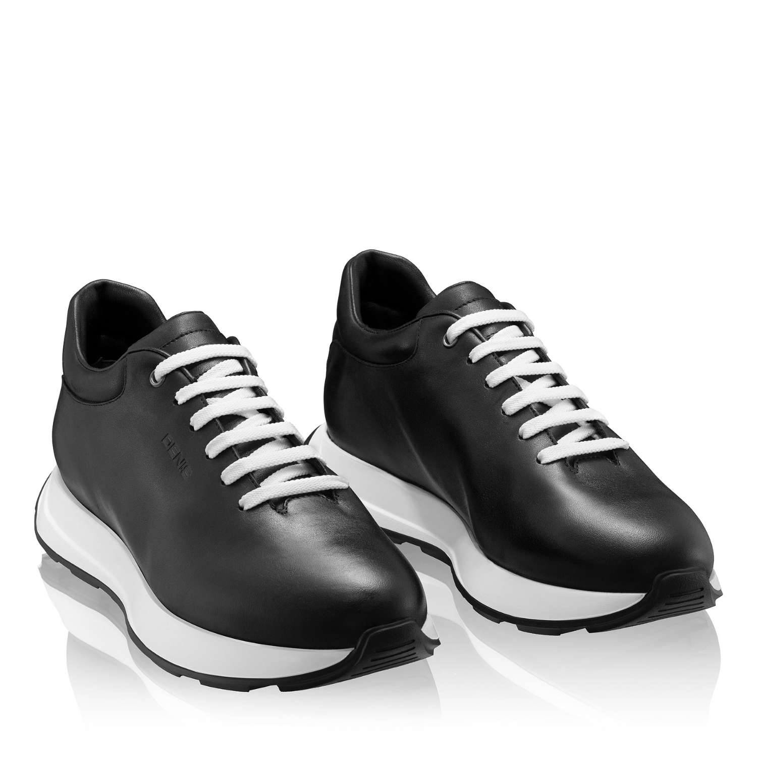 Picture of Men Leather Sport Shoes 7718 Vitello Black