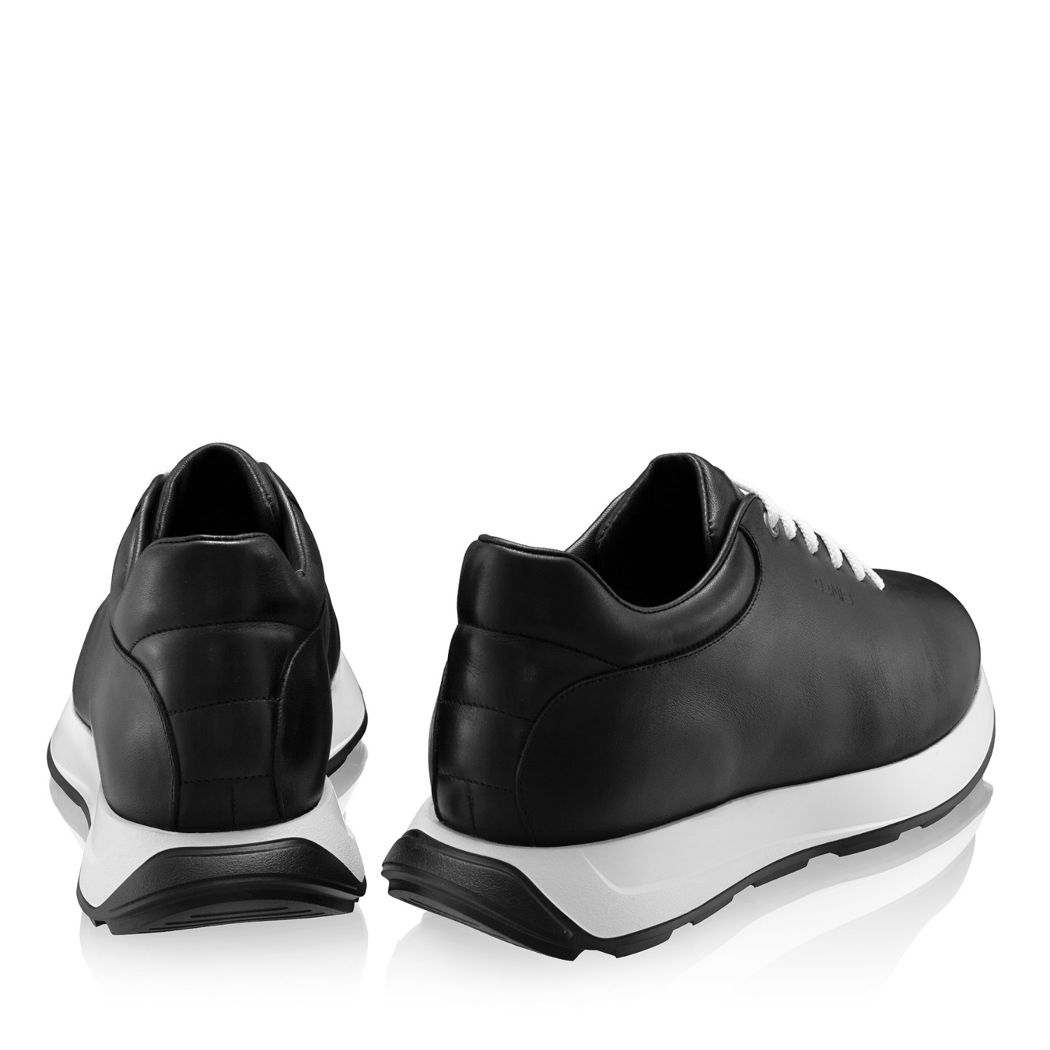 Picture of Men Leather Sport Shoes 7718 Vitello Black