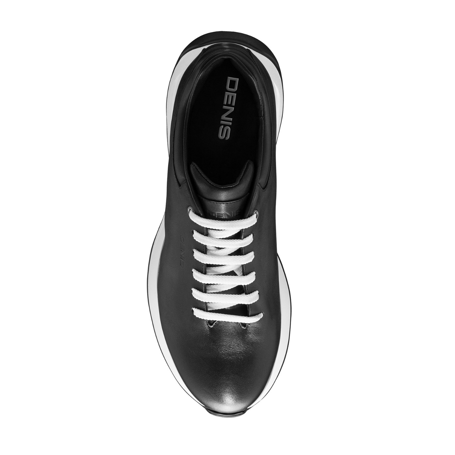 Picture of Men Leather Sport Shoes 7718 Vitello Black