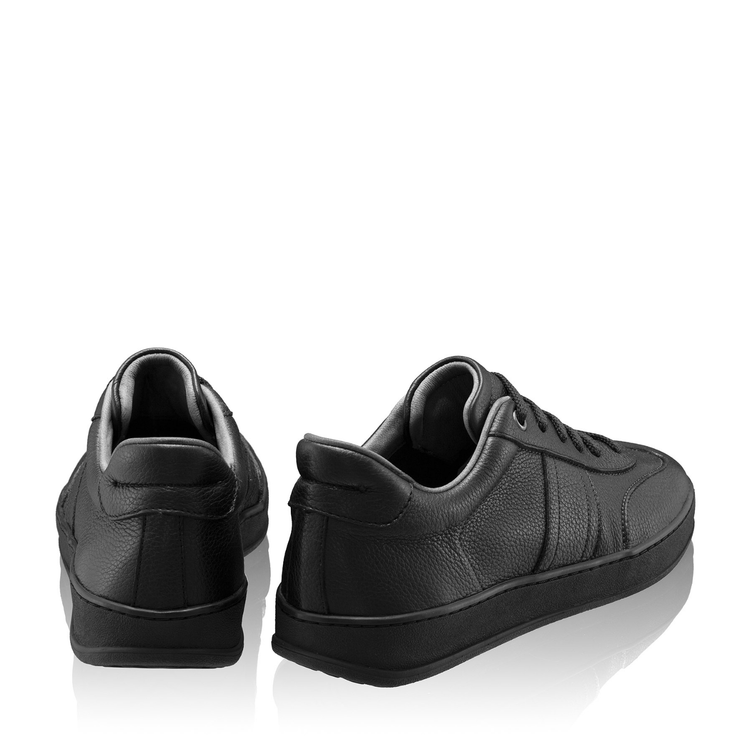Picture of Women Leather Sport Shoes 8066 Bottalato Black