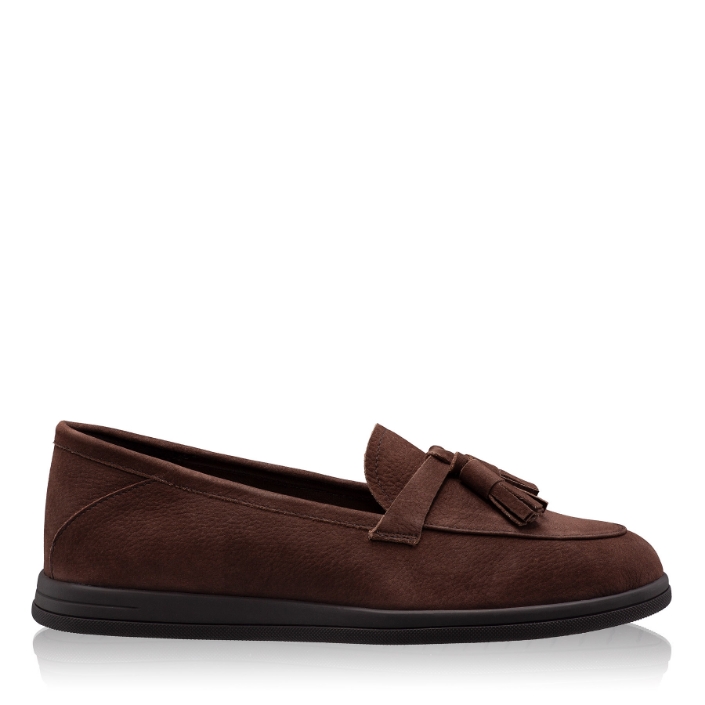 Picture of Women Casual Suede Loafers 8002 Crosta Maro