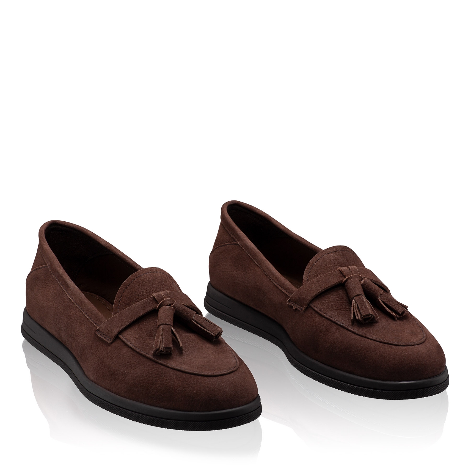 Picture of Women Casual Suede Loafers 8002 Crosta Maro