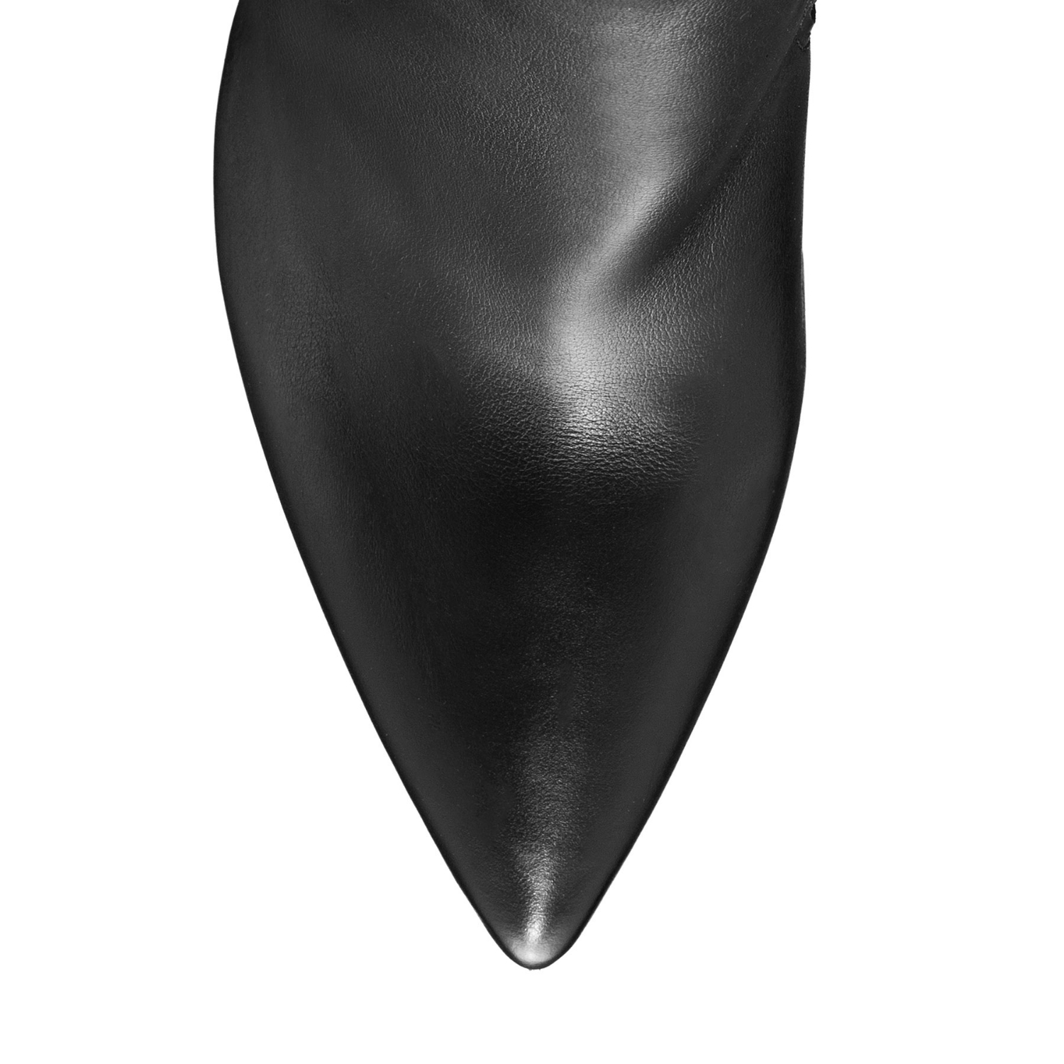 Picture of Women High Heel Leather Boots 8245 Vitello Black