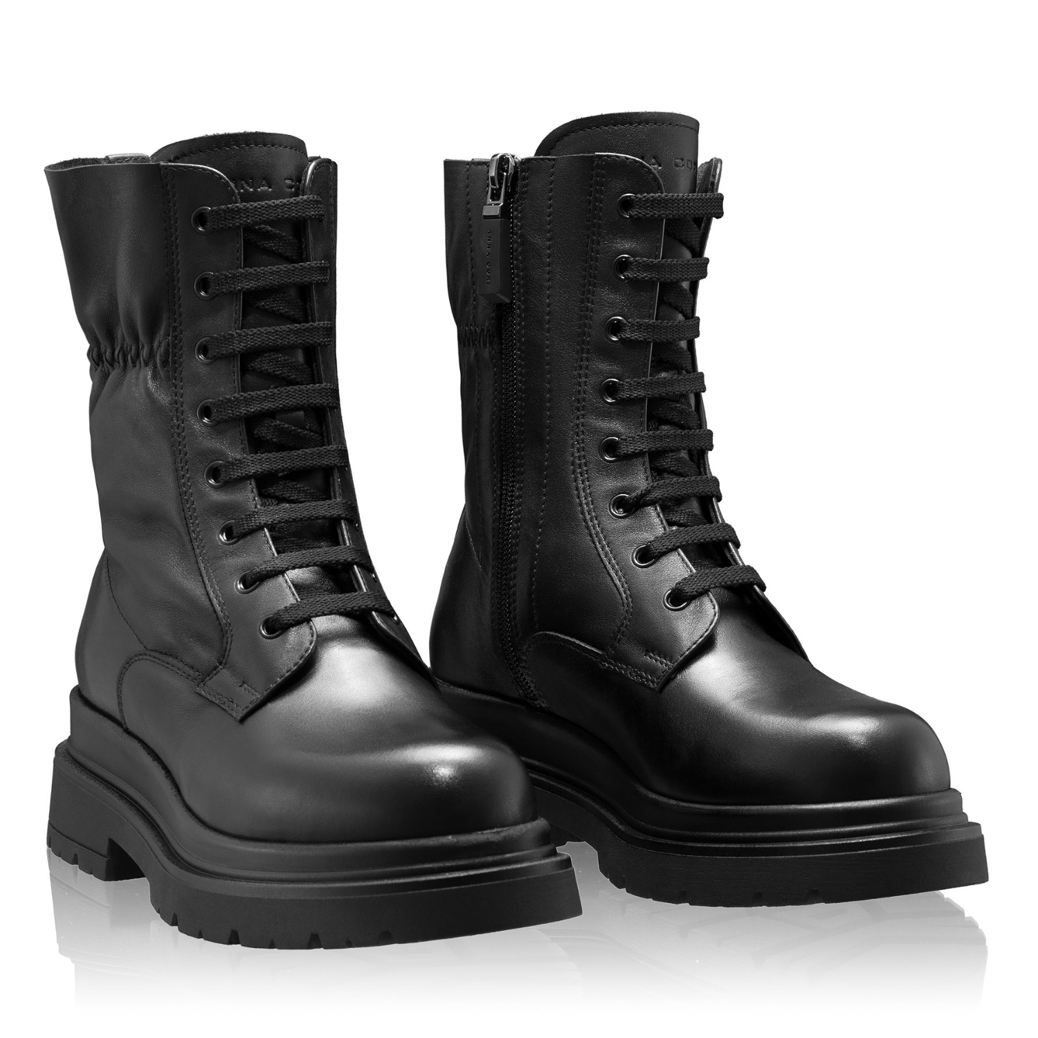 Picture of Women's genuine leather ankle-boots 8255 Vitello Black