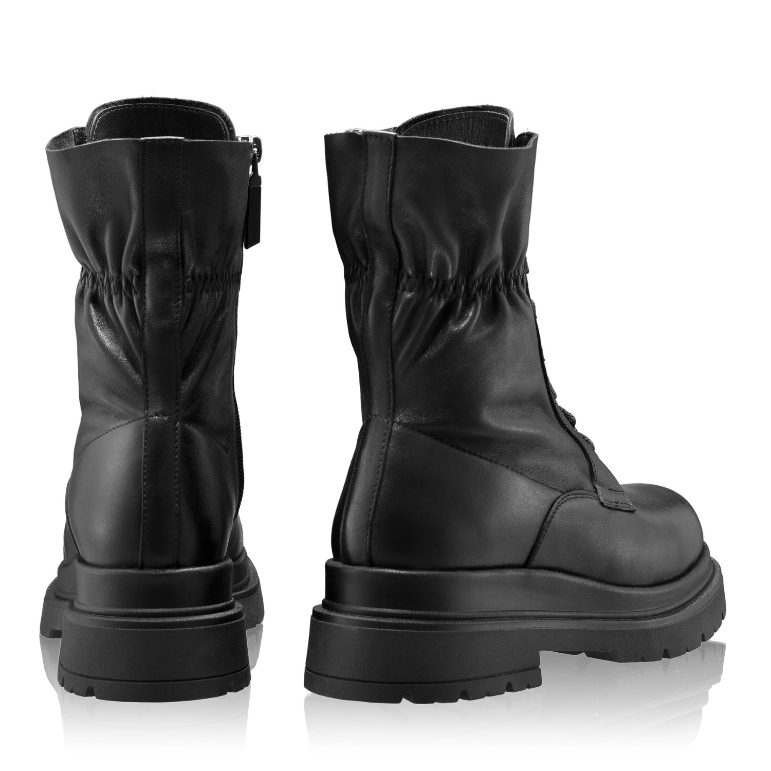 Picture of Women's genuine leather ankle-boots 8255 Vitello Black