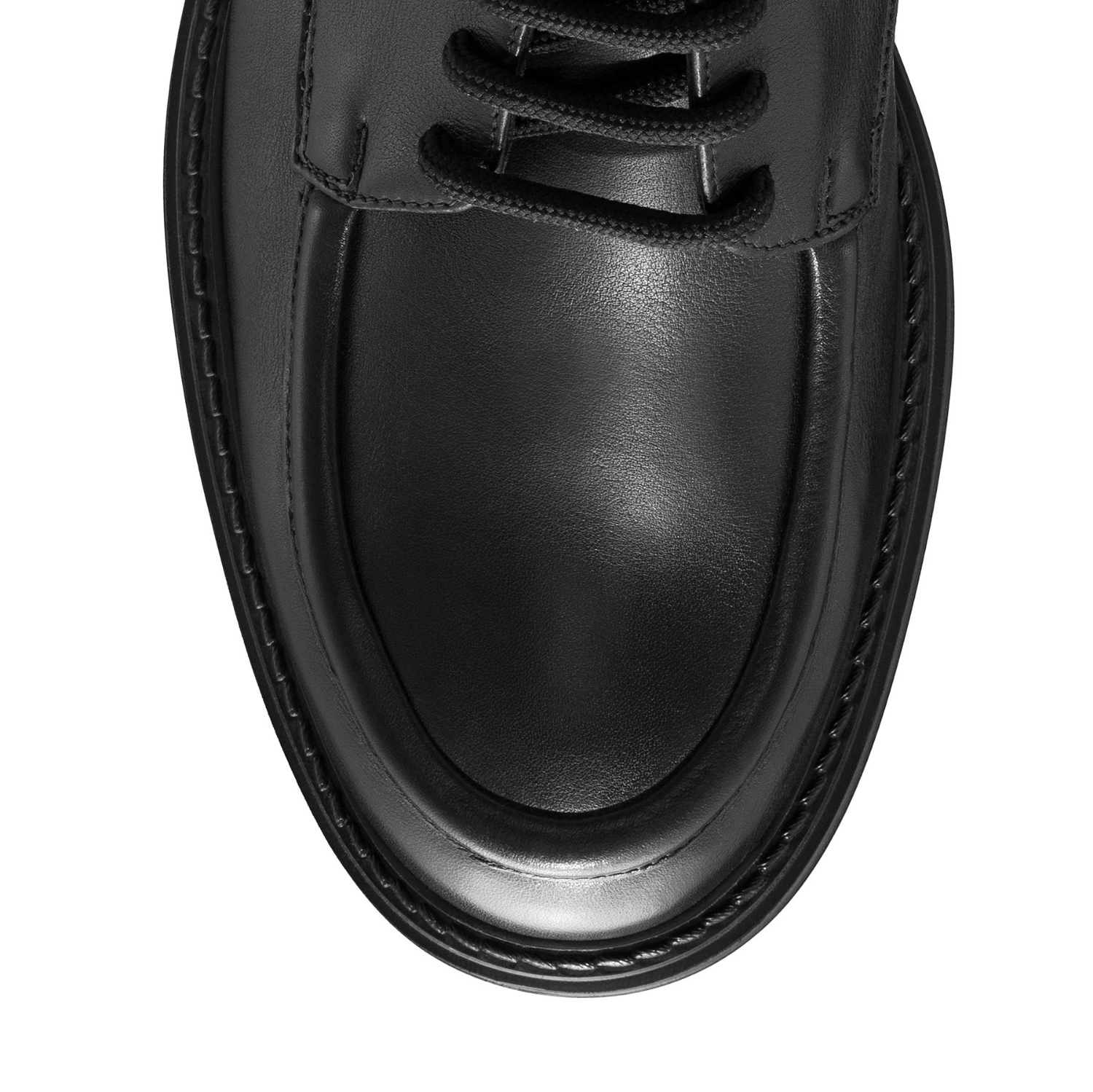 Picture of Men Genuine Leather Boots 7677 Vitello Black