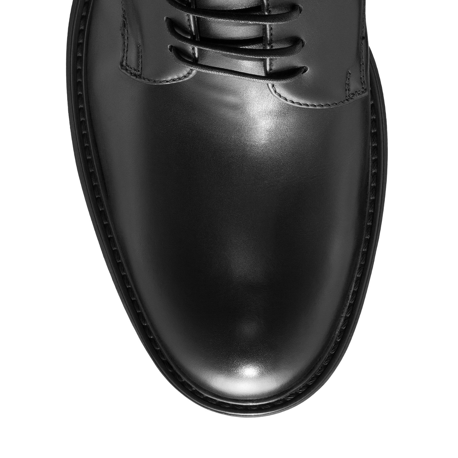 Picture of Men Leather Boots 7737 Vitello Black