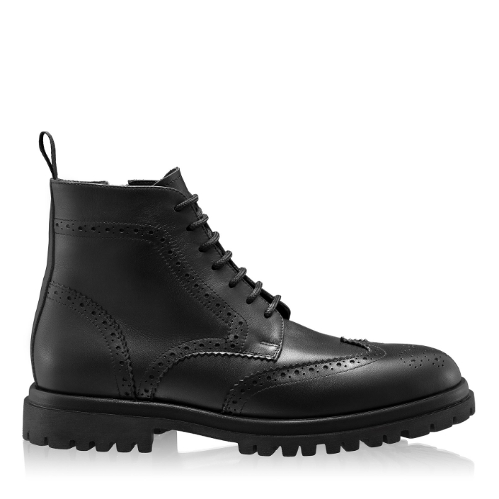 Picture of Men Leather Boots 7771 Vitello Black