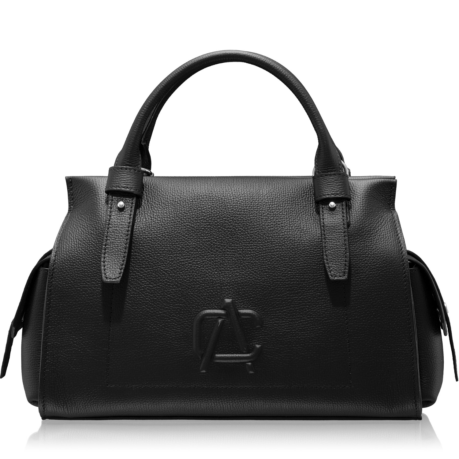 Picture of Women Leather Handbag BECA 02 BOTTALATO BLACK