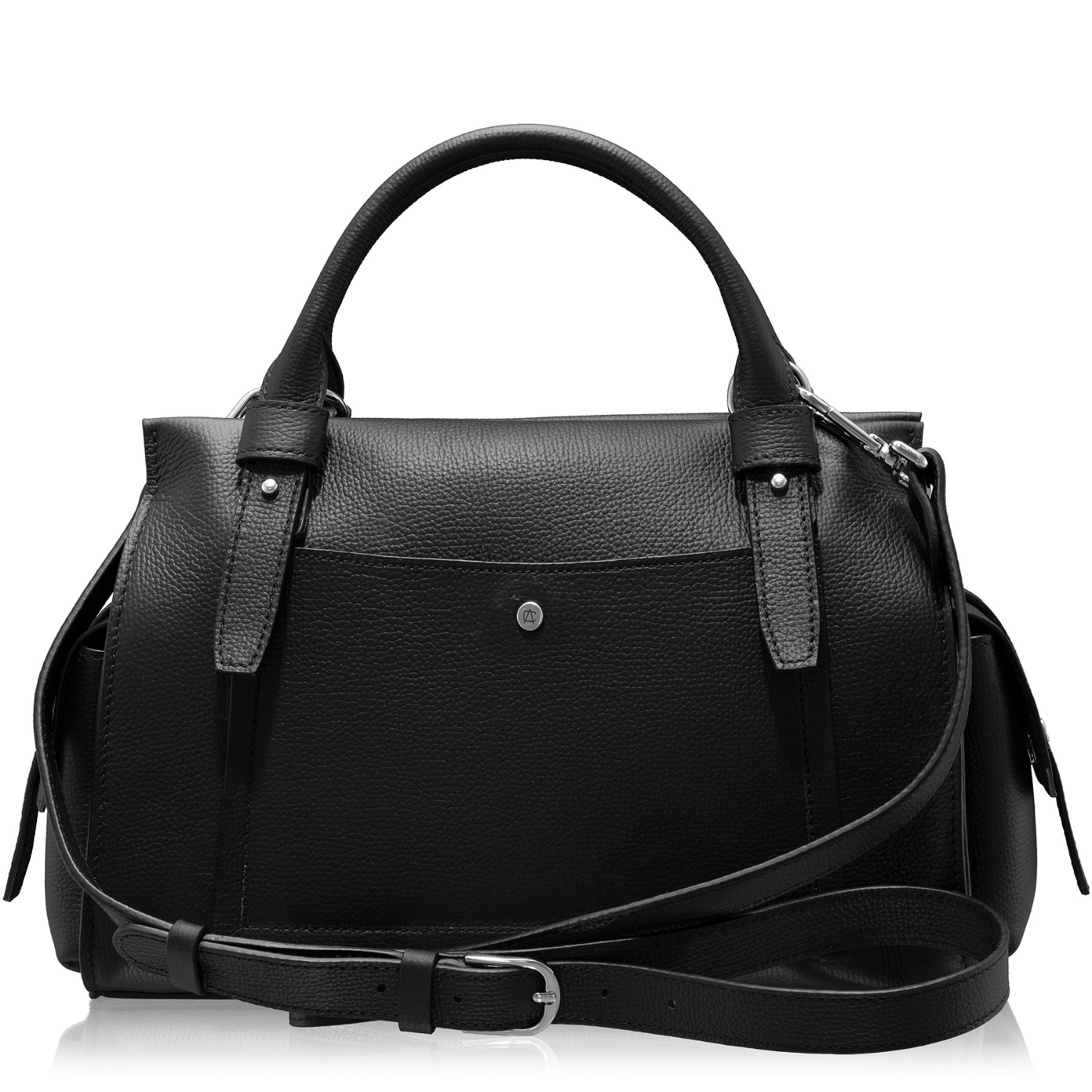 Picture of Women Leather Handbag BECA 02 BOTTALATO BLACK