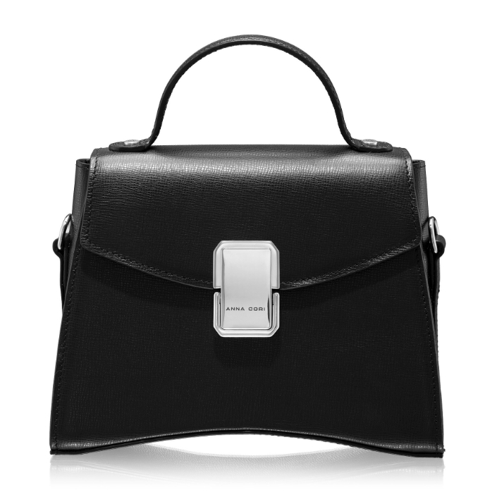 Picture of Women Leather Handbag CERISE 01 VIT STAMP BLACK