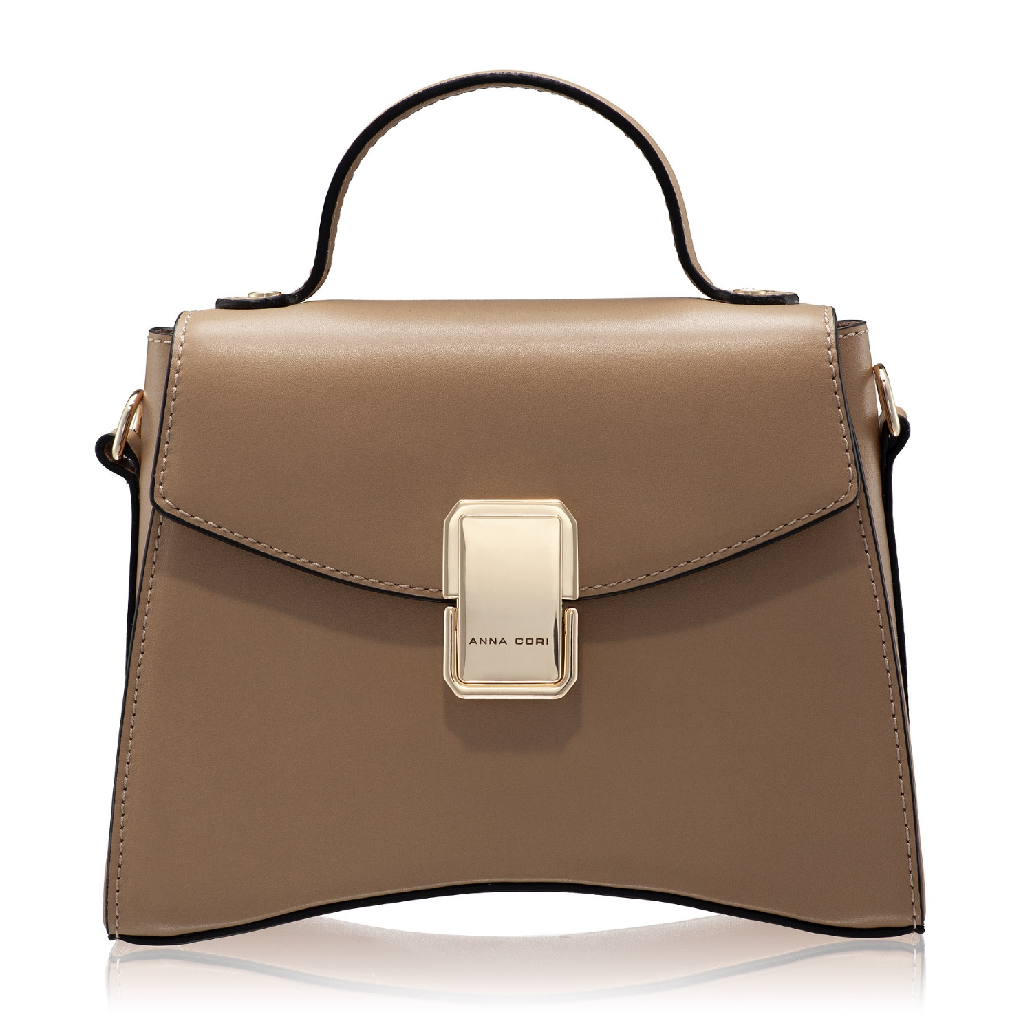 Снимка на Geanta dama de Mana CERISE 01 VITELLO TAUPE