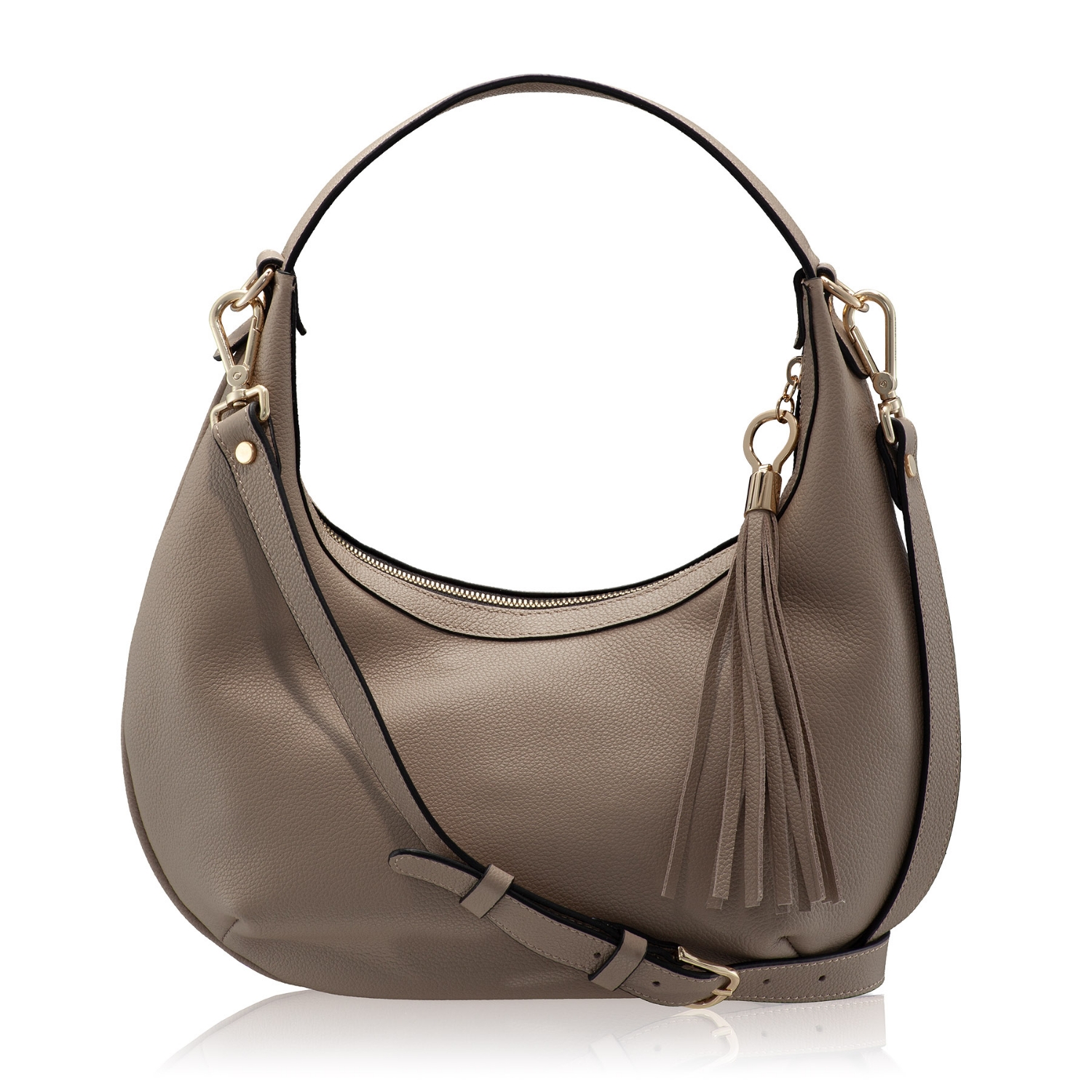 Picture of Women Leather Hand Bag NORY 01 BOTTALATO TAUPE
