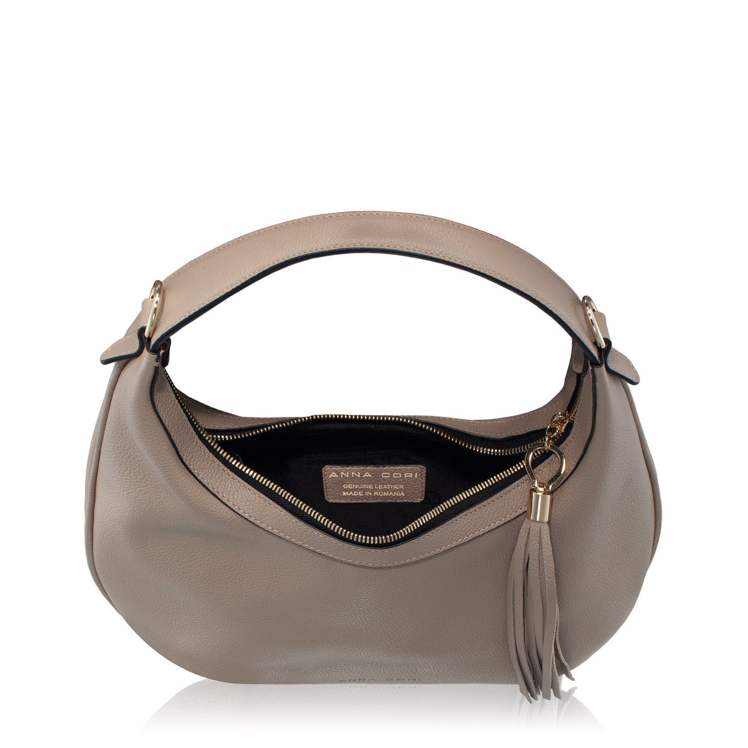 Picture of Women Leather Hand Bag NORY 01 BOTTALATO TAUPE