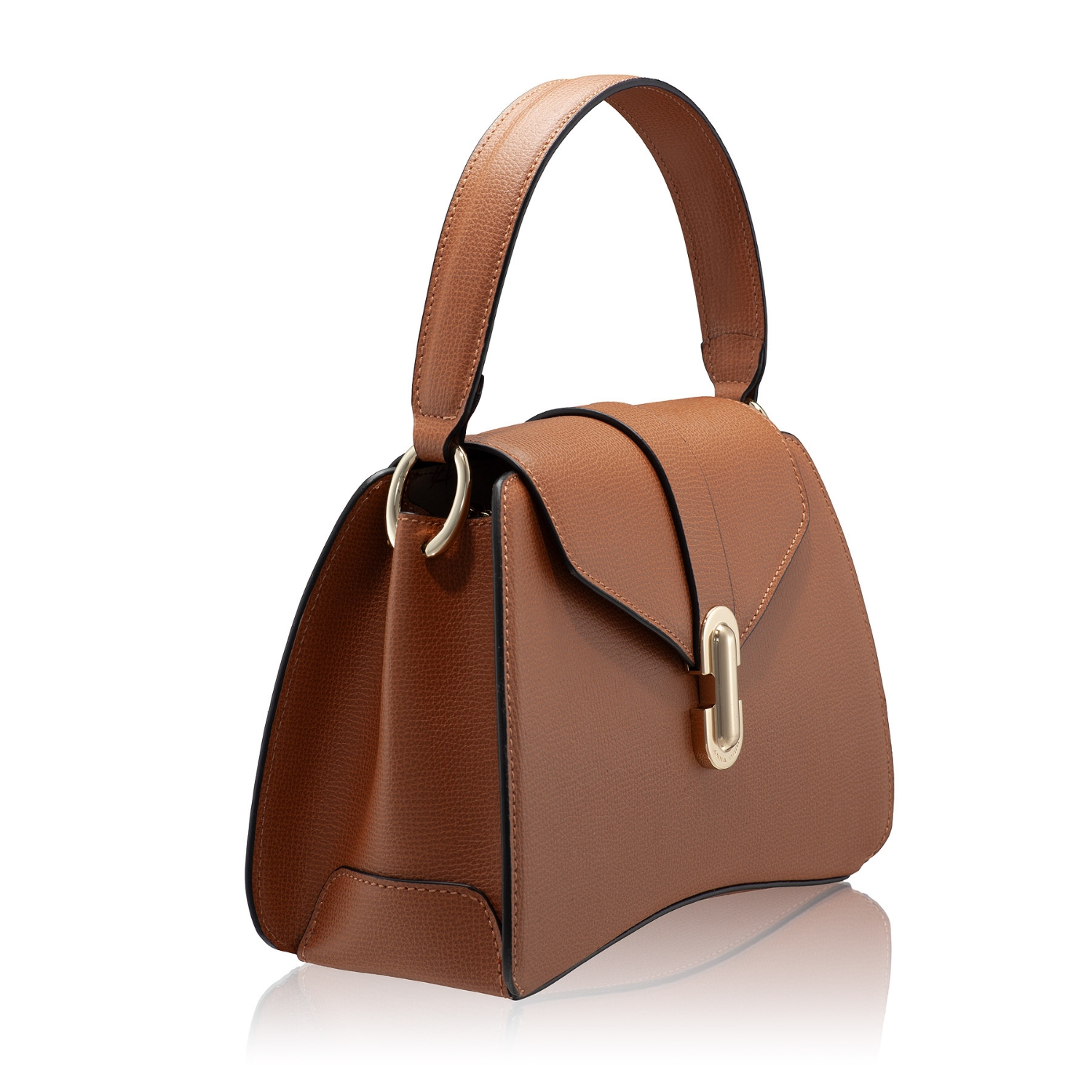 Снимка на Geanta dama de Mana ANERA 02 VIT STAMP CUOIO