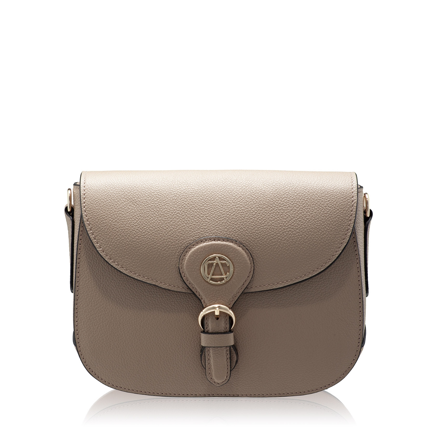 Picture of Women Leather Shoulder Bag ISRA 01 BOTTALATO TAUPE