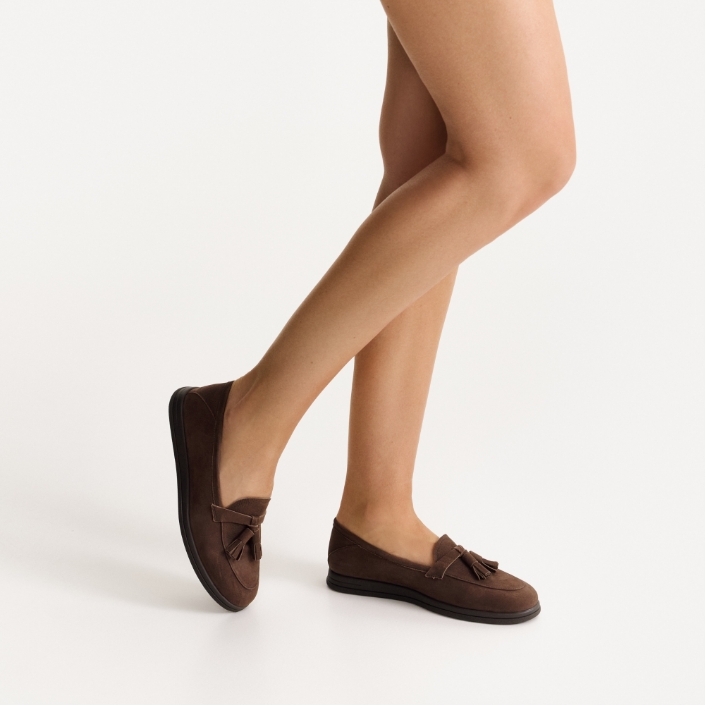 Women Casual Suede Loafers 8002 Crosta Maro