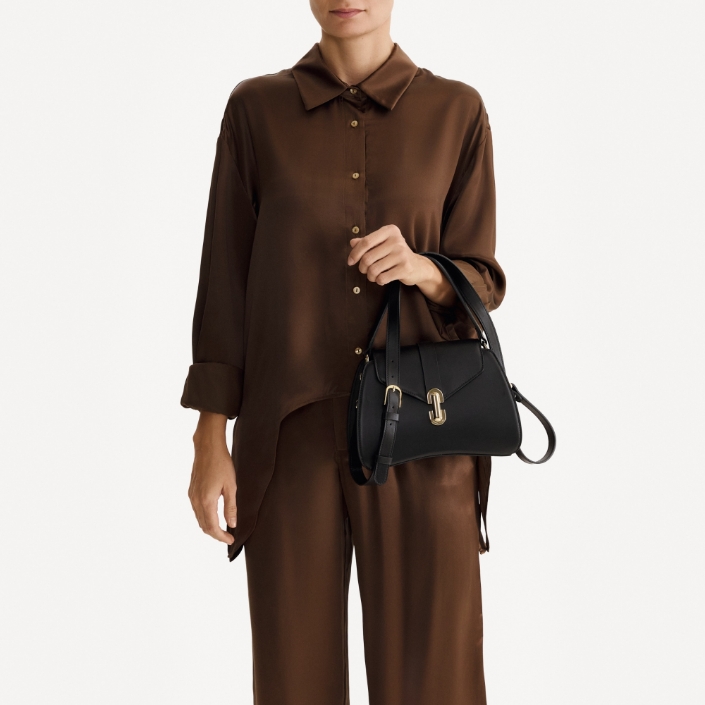 Geanta dama de Mana ANERA 02 VITELLO NEGRU