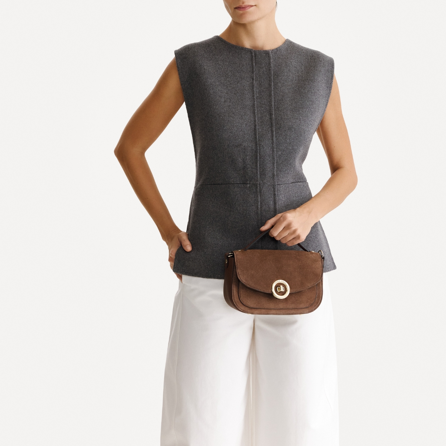 Снимка на Geanta dama de Mana ENA 04 CROSTA+VIT MARO