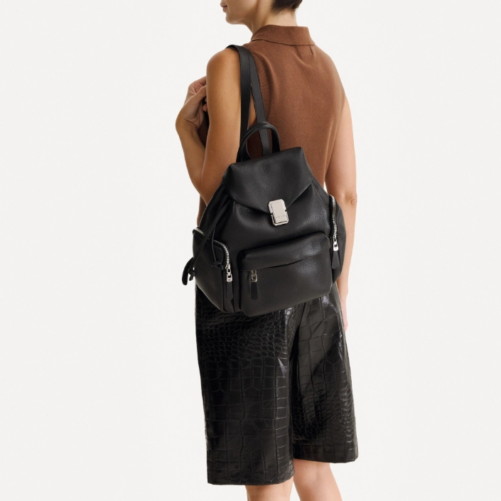 Rucsac dama JUDY 01 BOTTALATO NEGRU