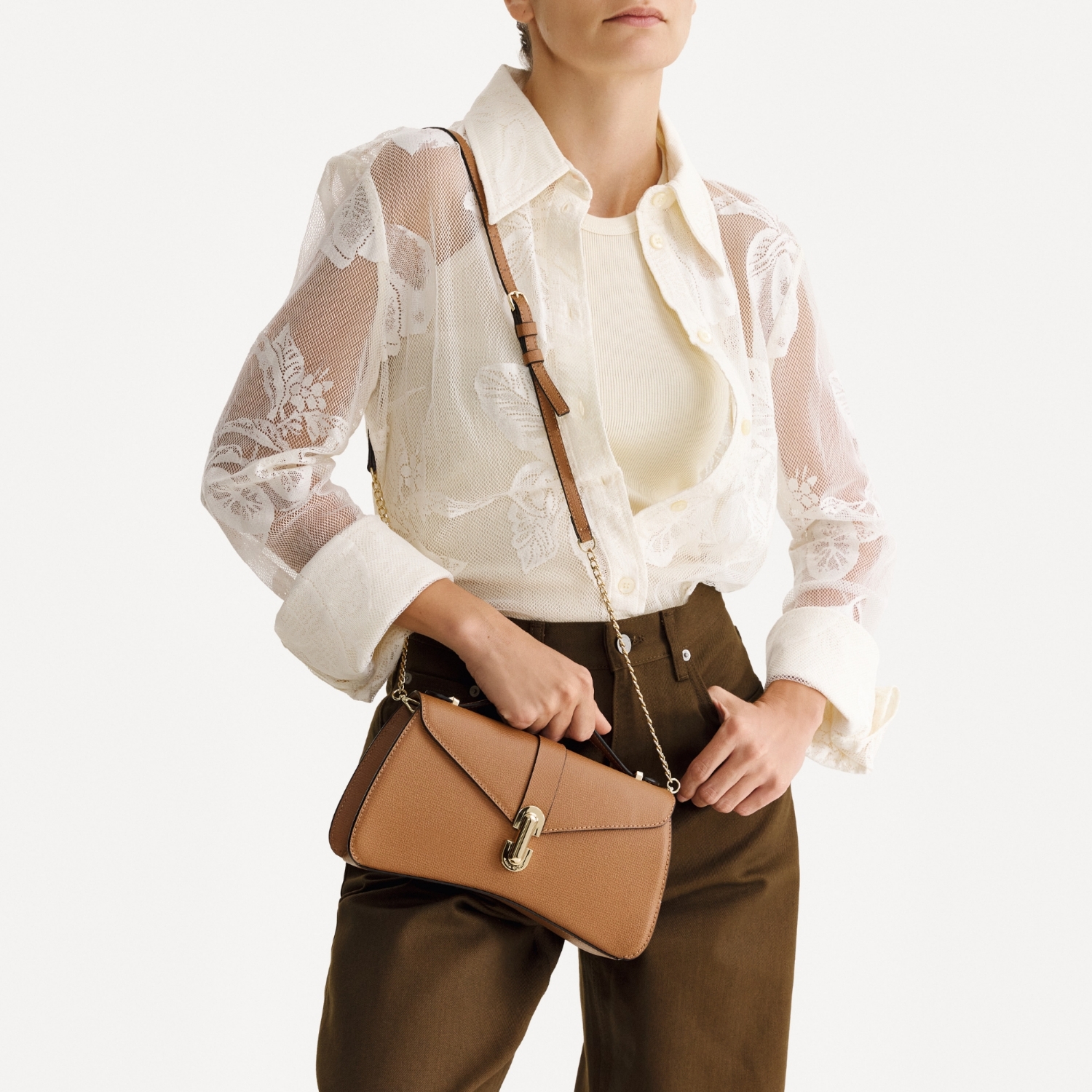 Снимка на Geanta dama de umar ANERA 03 VIT STAMP CUOIO