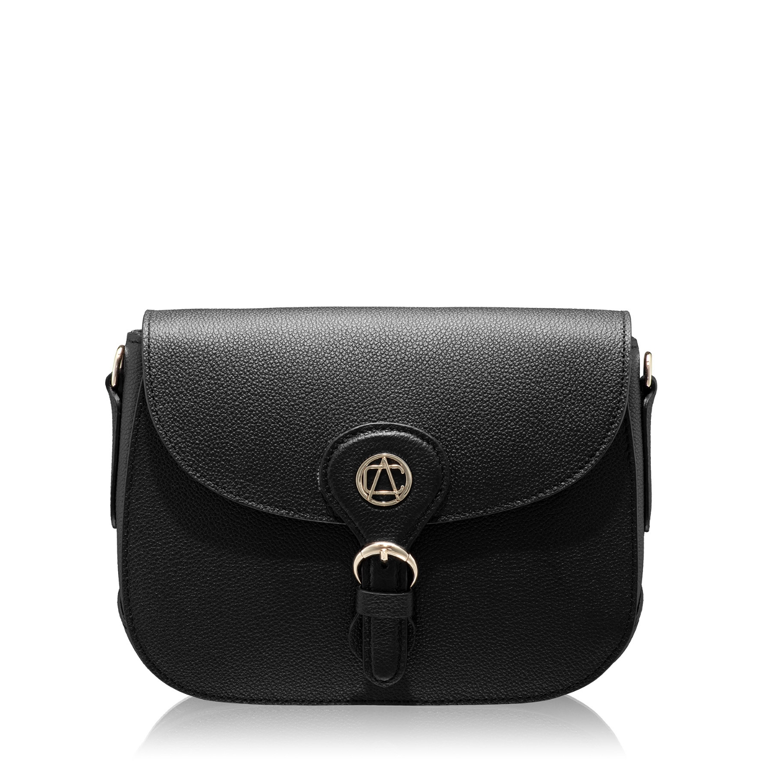 Снимка на Чанта дамска за рамо ISRA 01 VITELLO STAMP ЧЕРНО