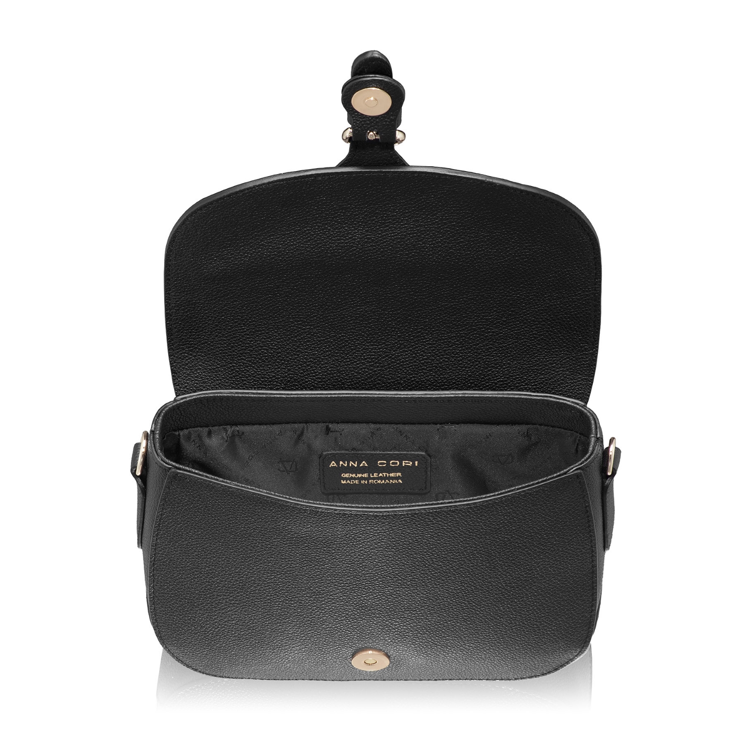 Снимка на Чанта дамска за рамо ISRA 01 VITELLO STAMP ЧЕРНО