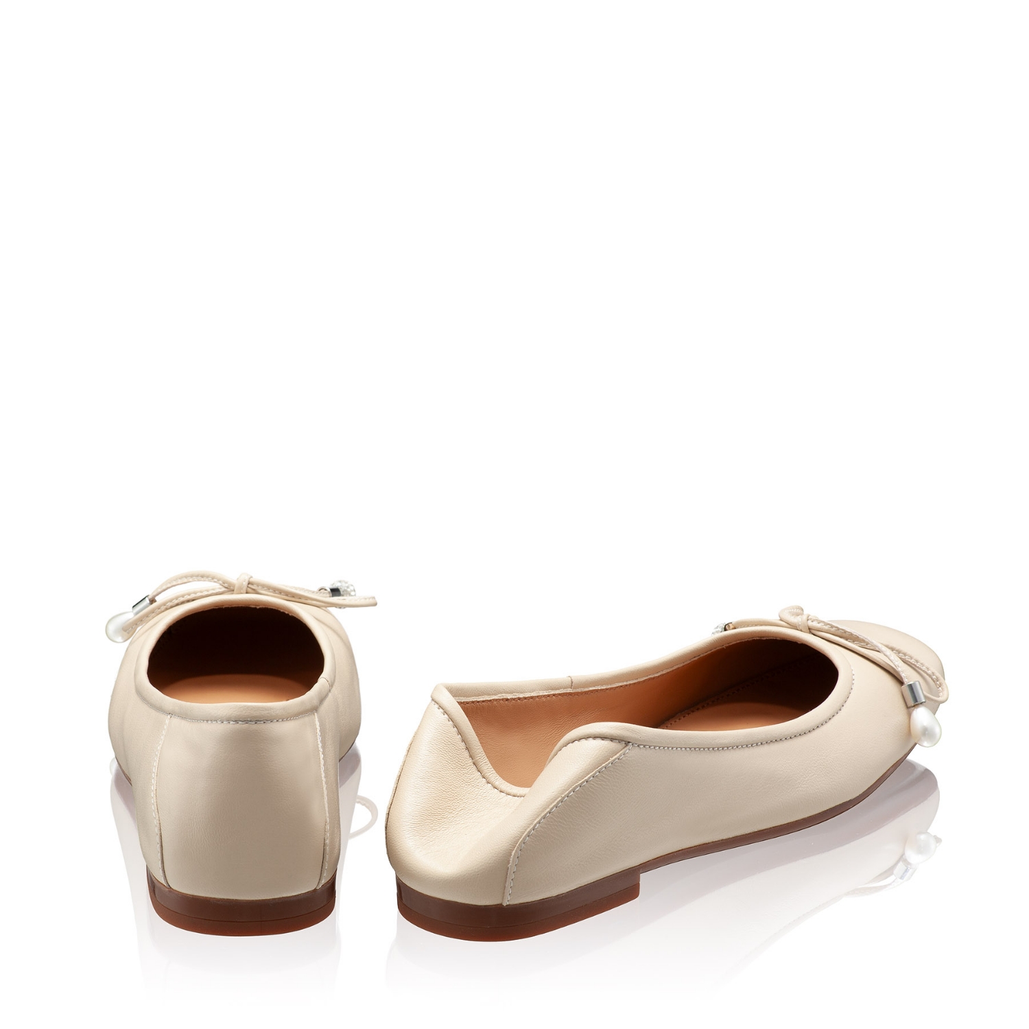 Picture of Women Ballerina Flats 8103 Vitello Panna