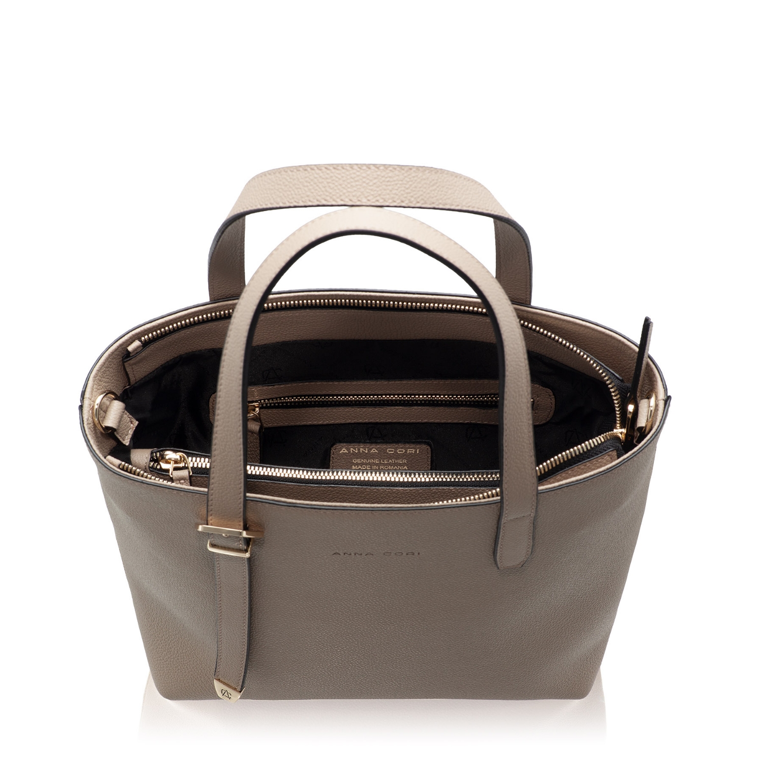 Picture of Women Leather Shoulder Bag MARIEL 01 BOTTALATO TAUPE