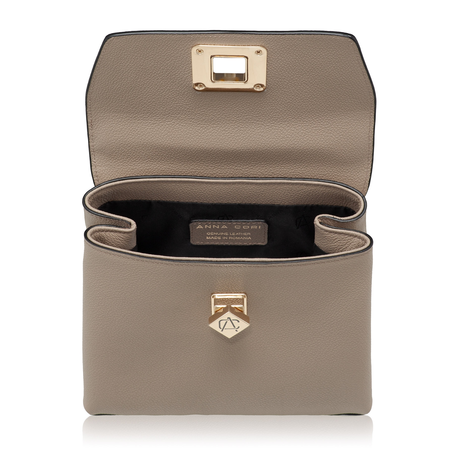 Picture of Women Leather Hand Bag GENNA 02 BOTTALATO TAUPE