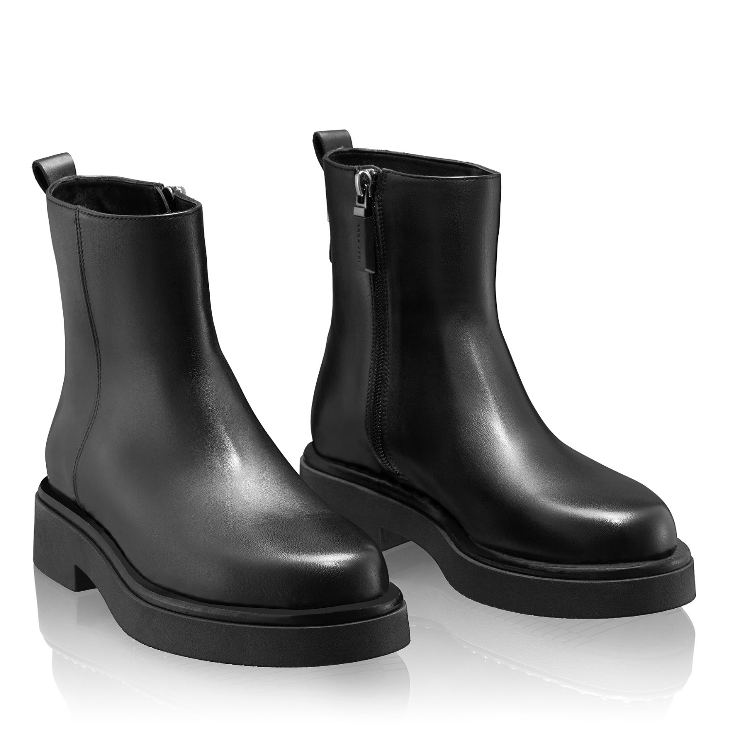 Picture of Women Leather Ankle-Boots 7883 Vitello Black