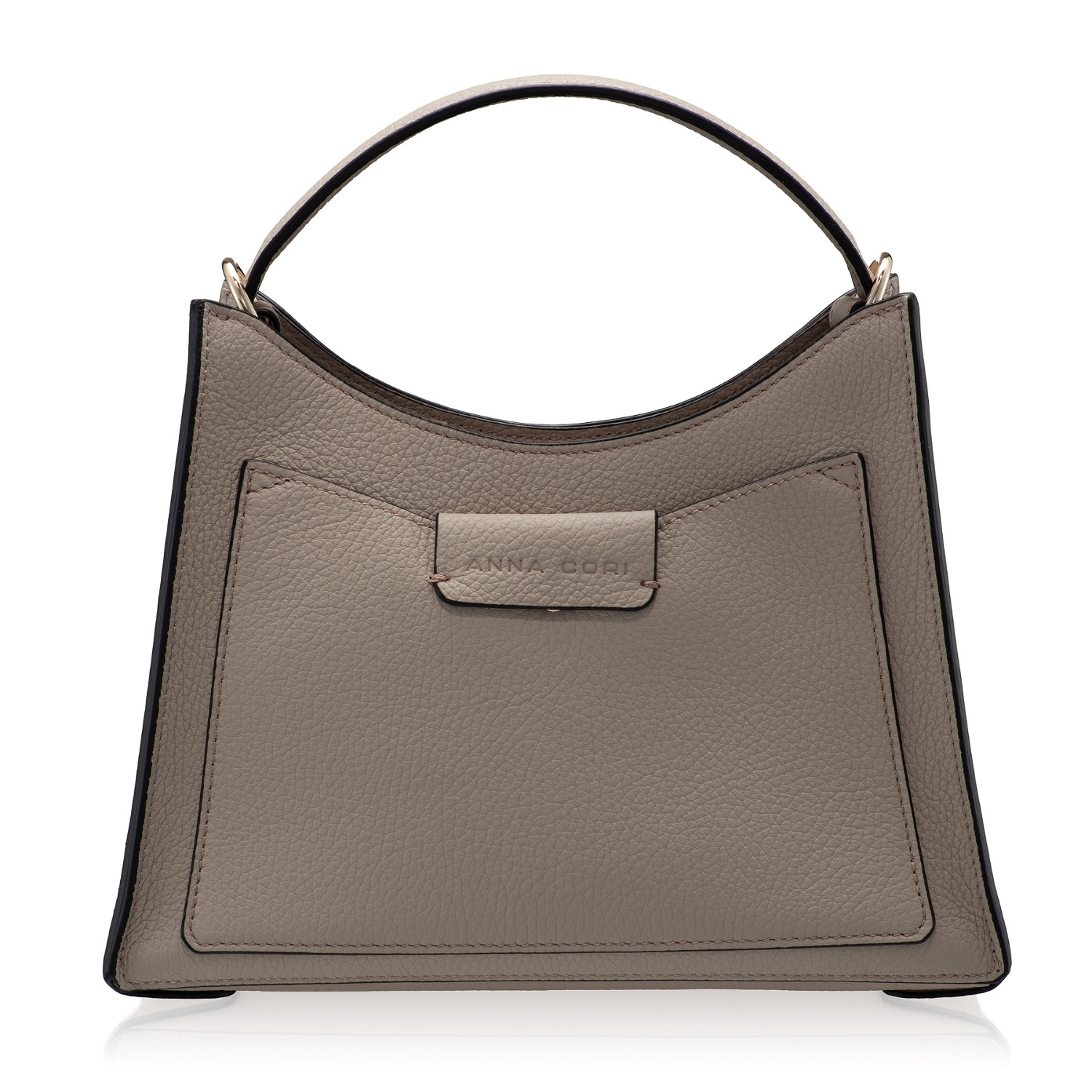 Picture of Women Leather Hand Bag HELEN 02 BOTTALATO TAUPE