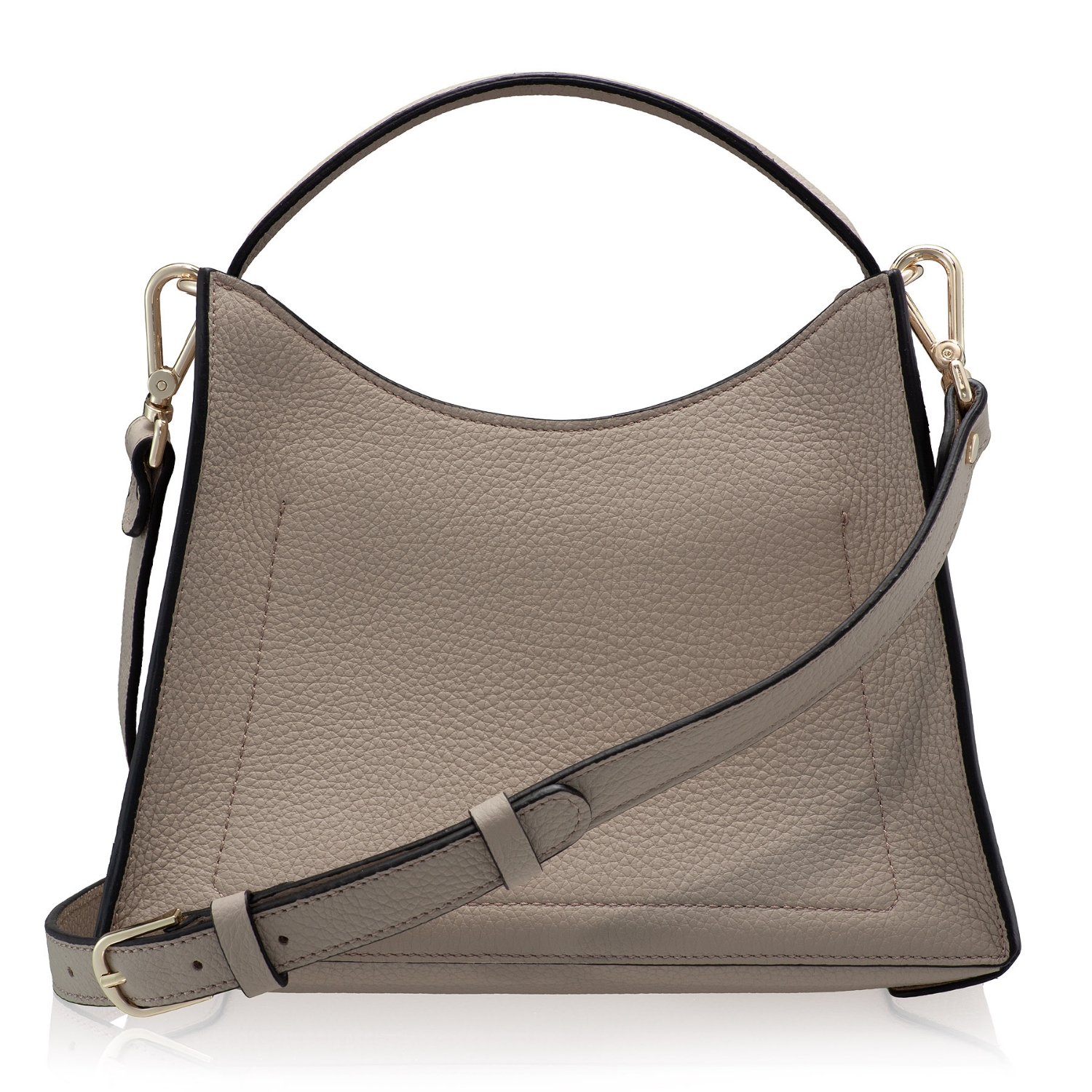 Picture of Women Leather Hand Bag HELEN 02 BOTTALATO TAUPE