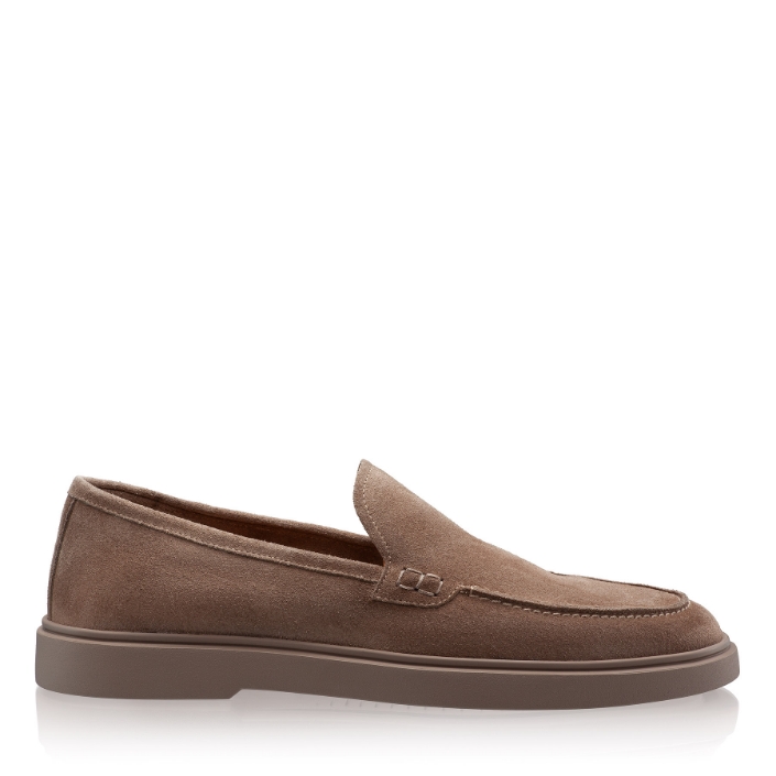 Picture of Men Natural Leather Loafers7362 Crosta Taupe/Arena