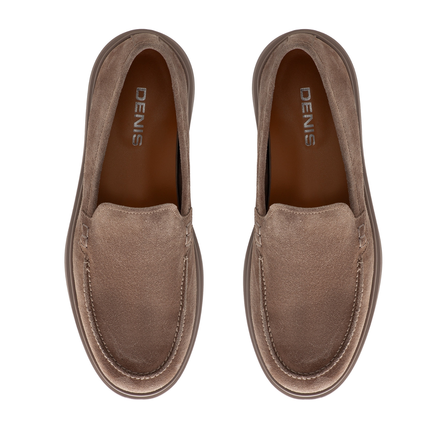 Picture of Men Natural Leather Loafers7362 Crosta Taupe/Arena